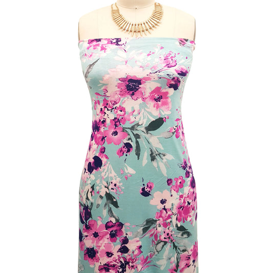 P-165-HVY-RSJ-EGGSHELL-BLUE-PINK - PRINT RSJ 95% RAYON 5% SPANDEX JERSEY