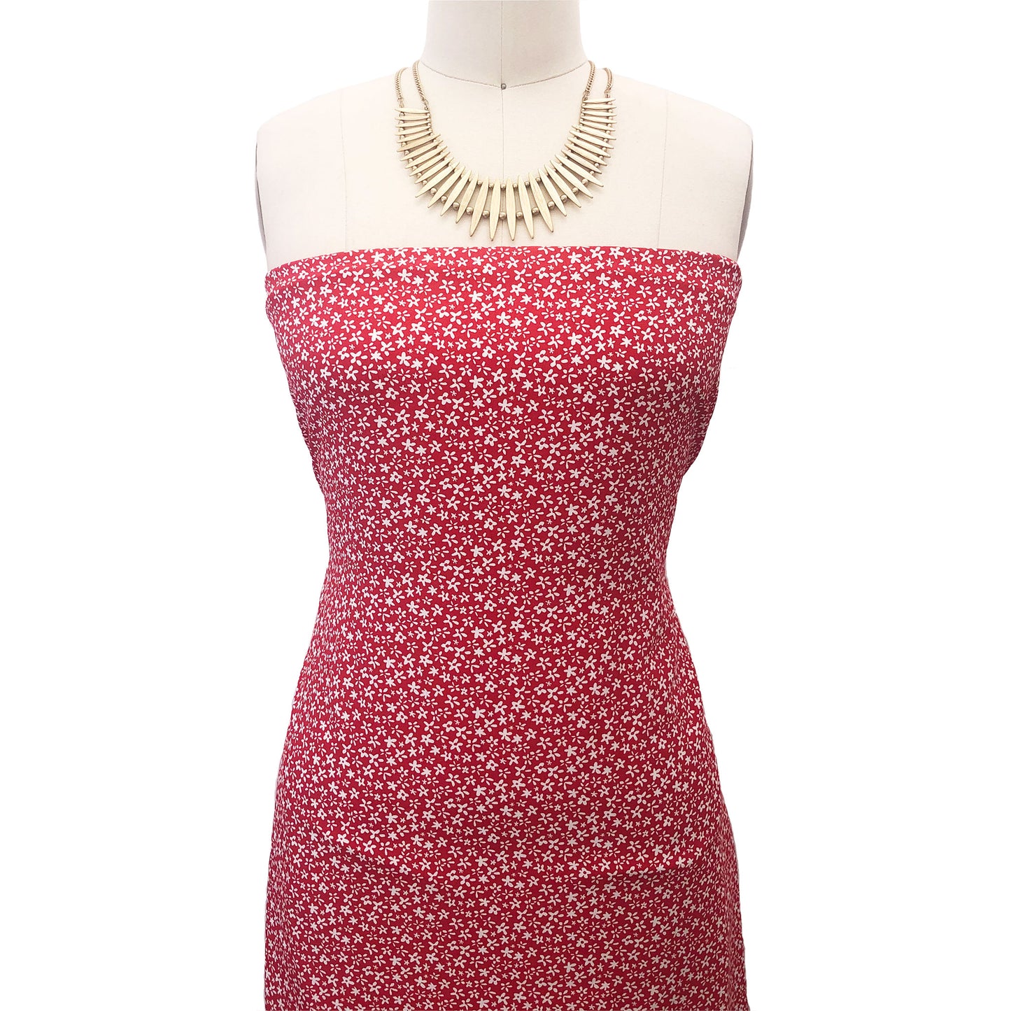 P-1693-754-RED-OFF-WHITE - PRINTED POLY MOROCCAN 100% POLY