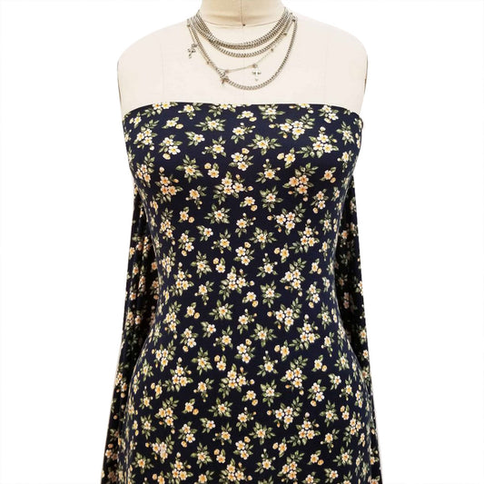 P-1701-668-NAVY-MANGO - PRINTED DTY 92% POLY 8% SPANDEX DTY DOUBLE SIDED BRUSH