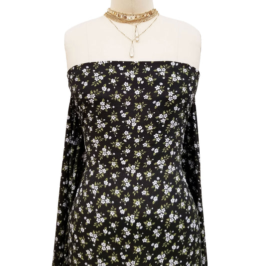 P-1701-754-BLACK-BLUE - PRINTED POLY MOROCCAN 100% POLY