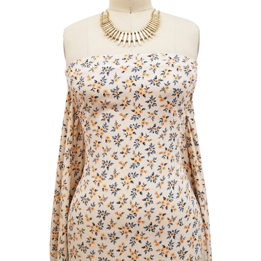 P-1701-754-PEARL-PEACH - PRINTED POLY MOROCCAN 100% POLY