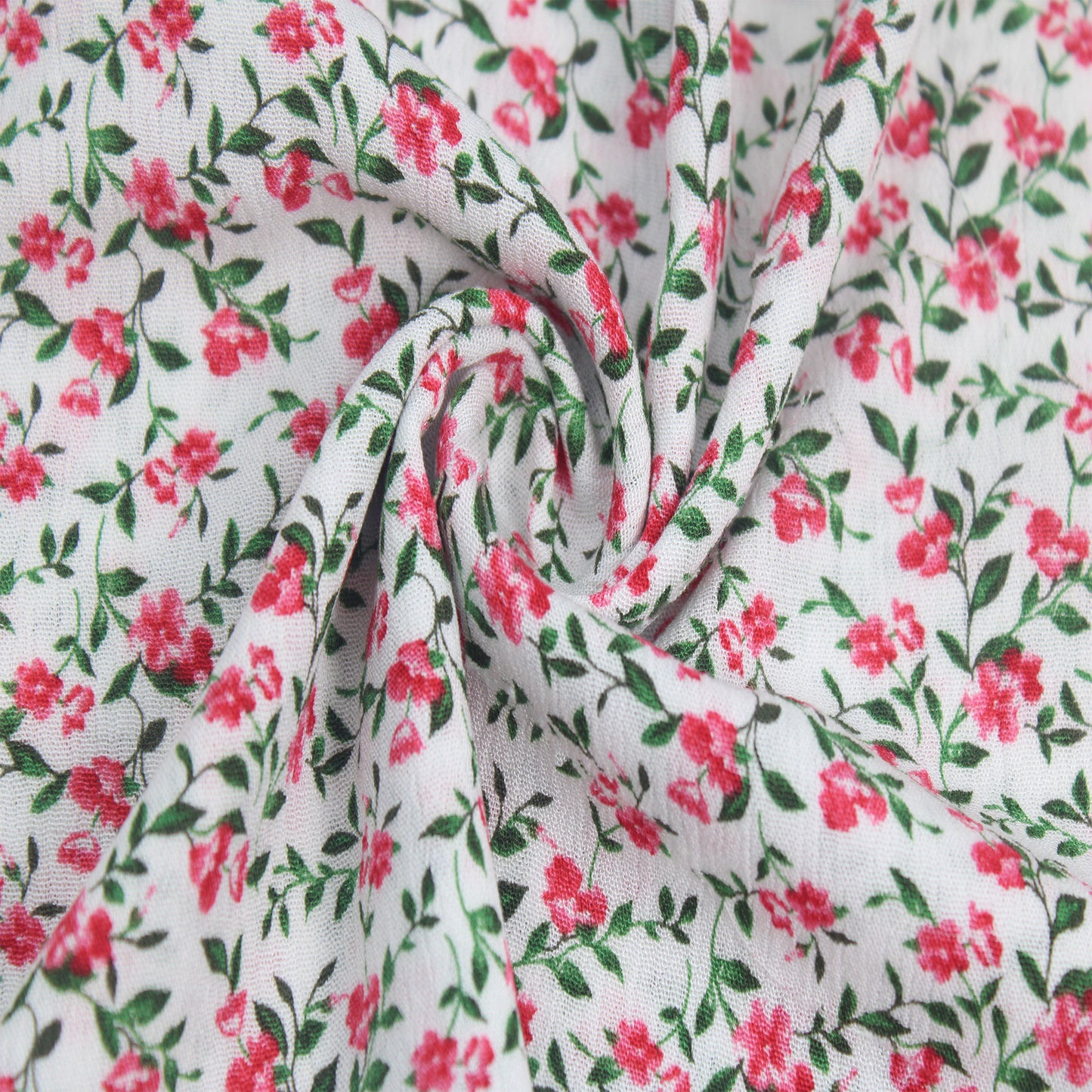 P-1702-636-OFFWHITE-RED PRINTED CREPON 100% RAYON CREPON