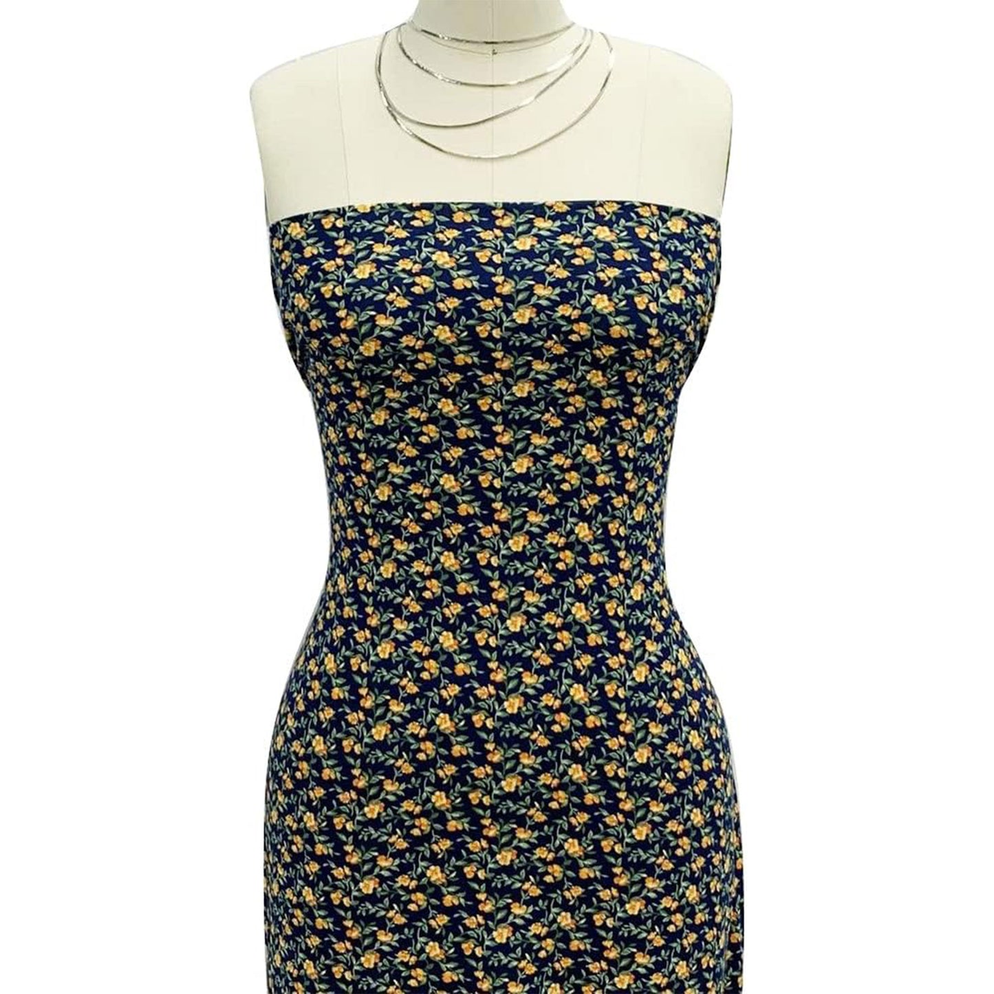 P-1702-668-NAVY-TANGERINE - PRINTED DTY 92% POLY 8% SPANDEX DTY DOUBLE SIDED BRUSH