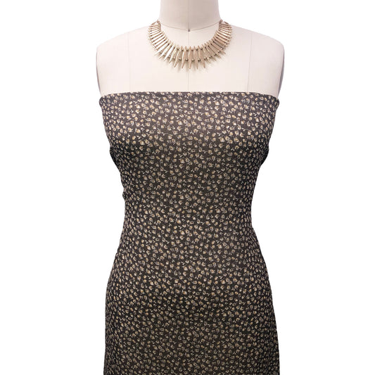 P-1744-816-YOR-CHESTNUT-HONEY-GOLD - PRINTED FANCY YORYU 100% POLYESTER