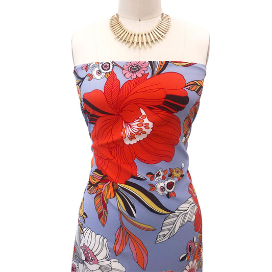 P-1769-754-HYDRANGEA-TANGO - PRINTED POLY MOROCCAN 100% POLY