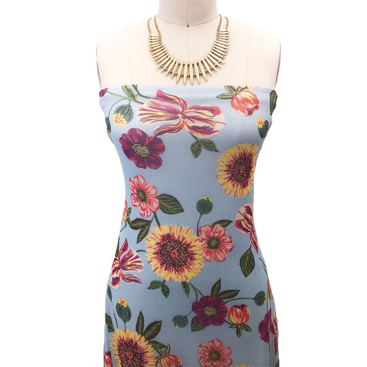 P-1790-453-MINT-POPPY-RED - PRINTED POLY POWER MESH 92%POLY 8%SPANDEX