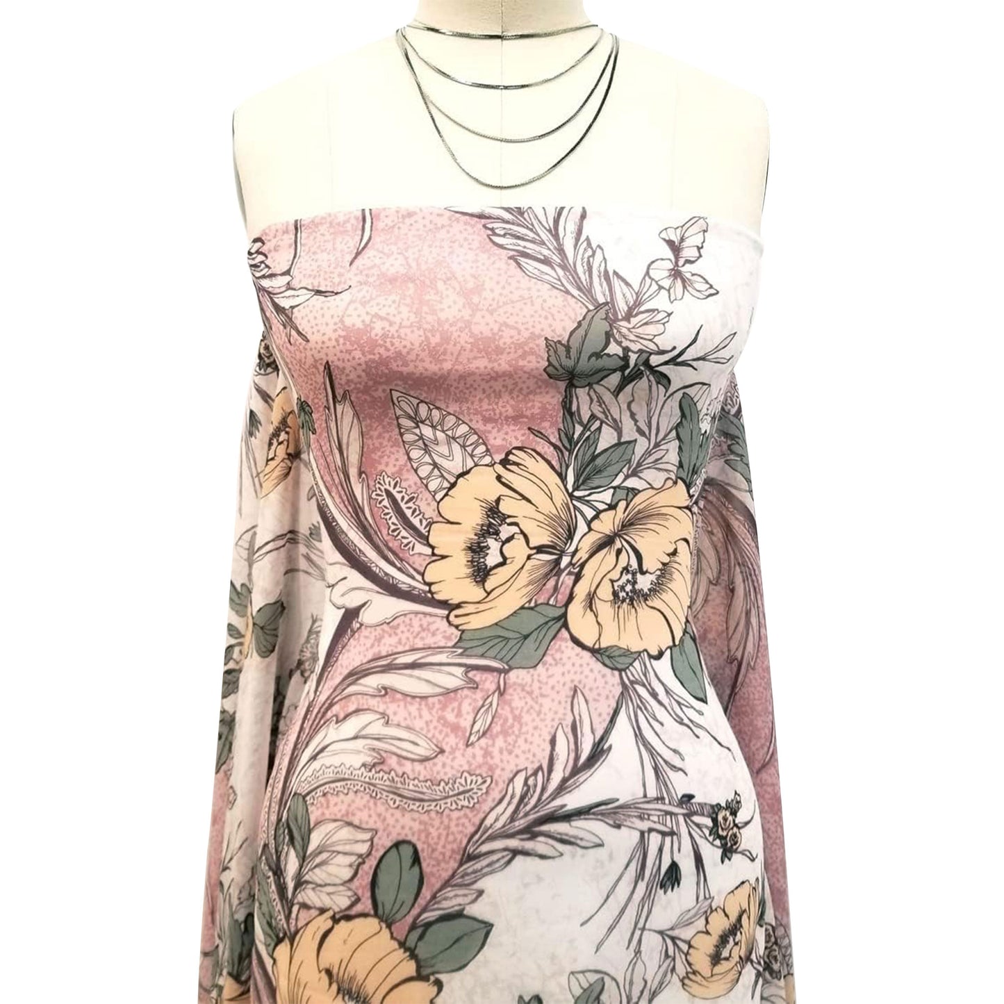 P-1791-501-BLUSH-MANGO - PRINTED 100% POLYESTER HI MULTI CHIFFON WASH