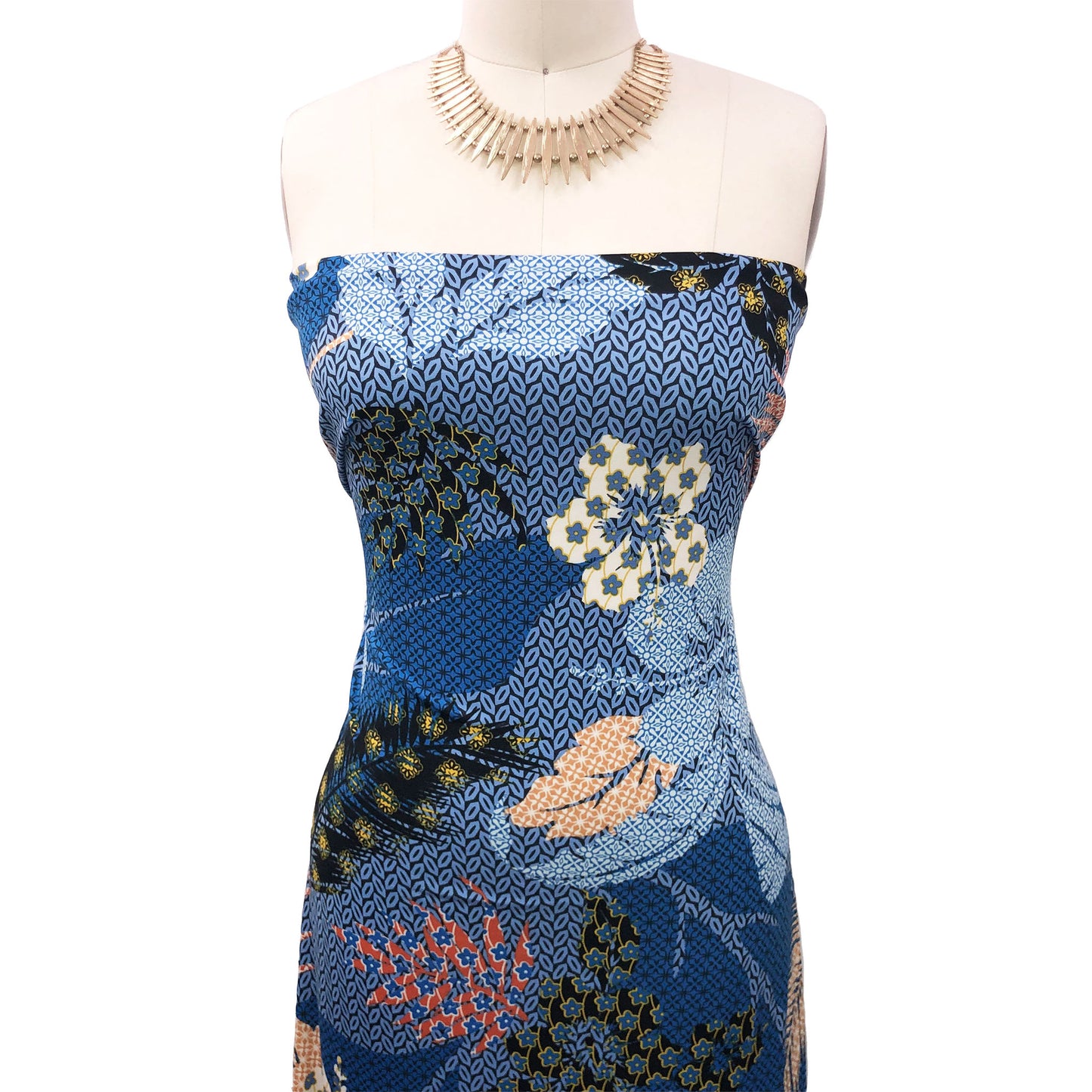 P-1797-450-BLUE-BLACK - PRINTED ITY 96% POLY 4% SPANDEX