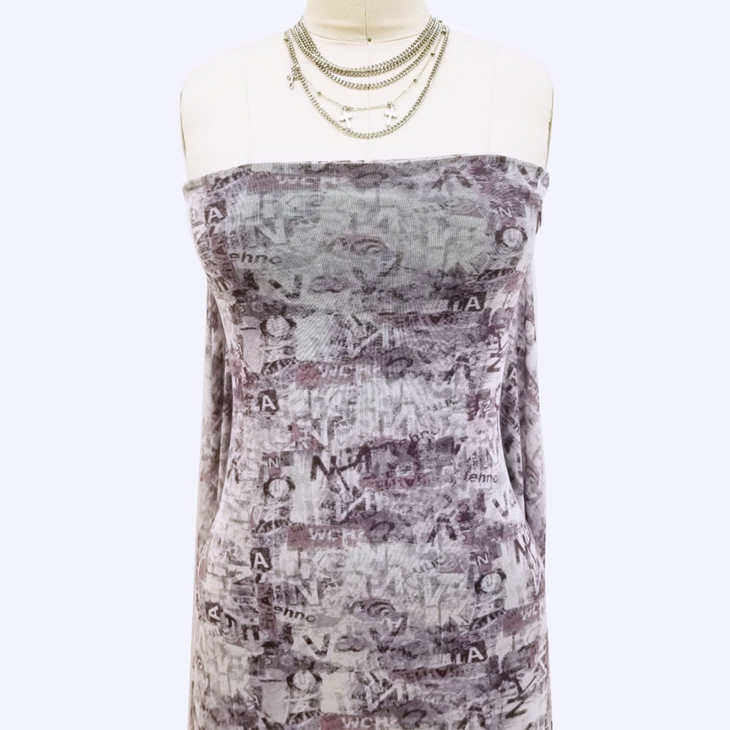 P-1798-453-DUSTY-LAVENDER-MAUVE - PRINTED POLY POWER MESH 92%POLY 8%SPANDEX