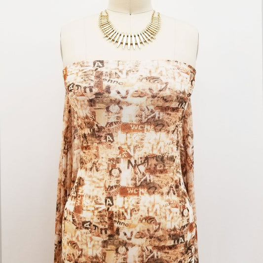 P-1798-453-HAZEL-OLIVE - PRINTED POLY POWER MESH 92%POLY 8%SPANDEX