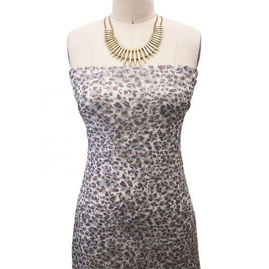 P-1842-636-SAGE-GREY PRINTED CREPON 100% RAYON CREPON