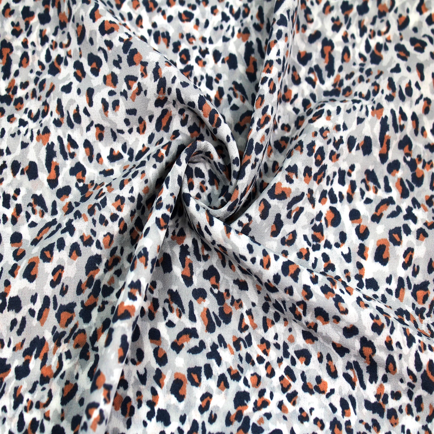 P-1843-504-SILVER-ALMOND - PRINTED WOOL DOBBY 100% POLYESTER