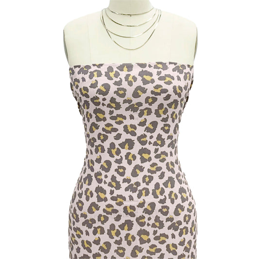 P-1846-636-SHELL-GOLD PRINTED CREPON 100% RAYON CREPON