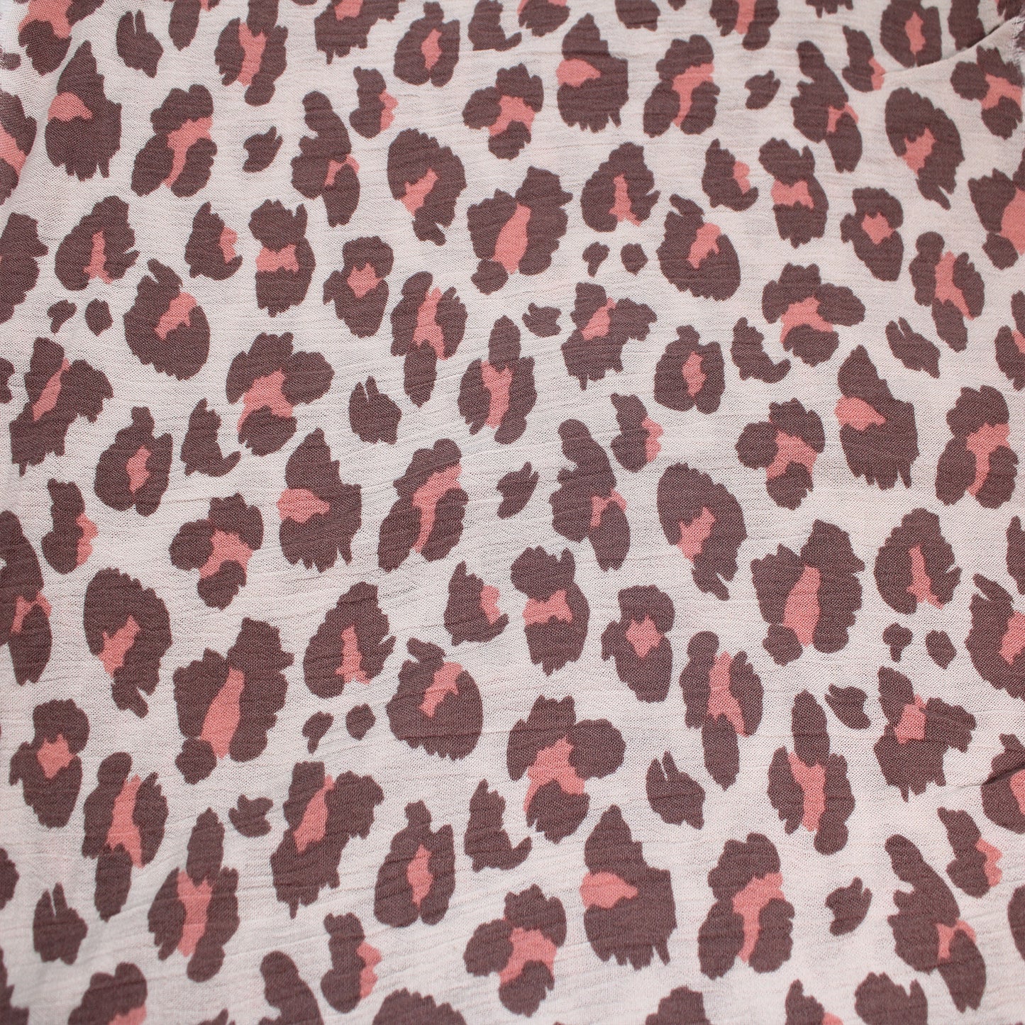 P-1846-636-SHELL-PEACH PRINTED CREPON 100% RAYON CREPON