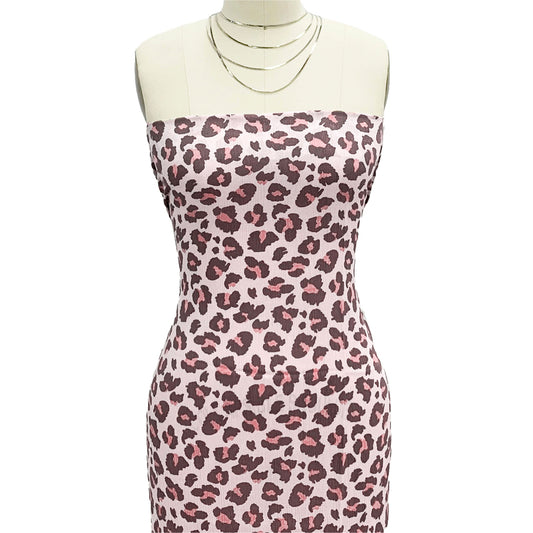 P-1846-636-SHELL-PEACH PRINTED CREPON 100% RAYON CREPON