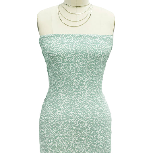 P-1851-754-MIST-GREEN-OFF-WHITE - PRINTED POLY MOROCCAN 100% POLY
