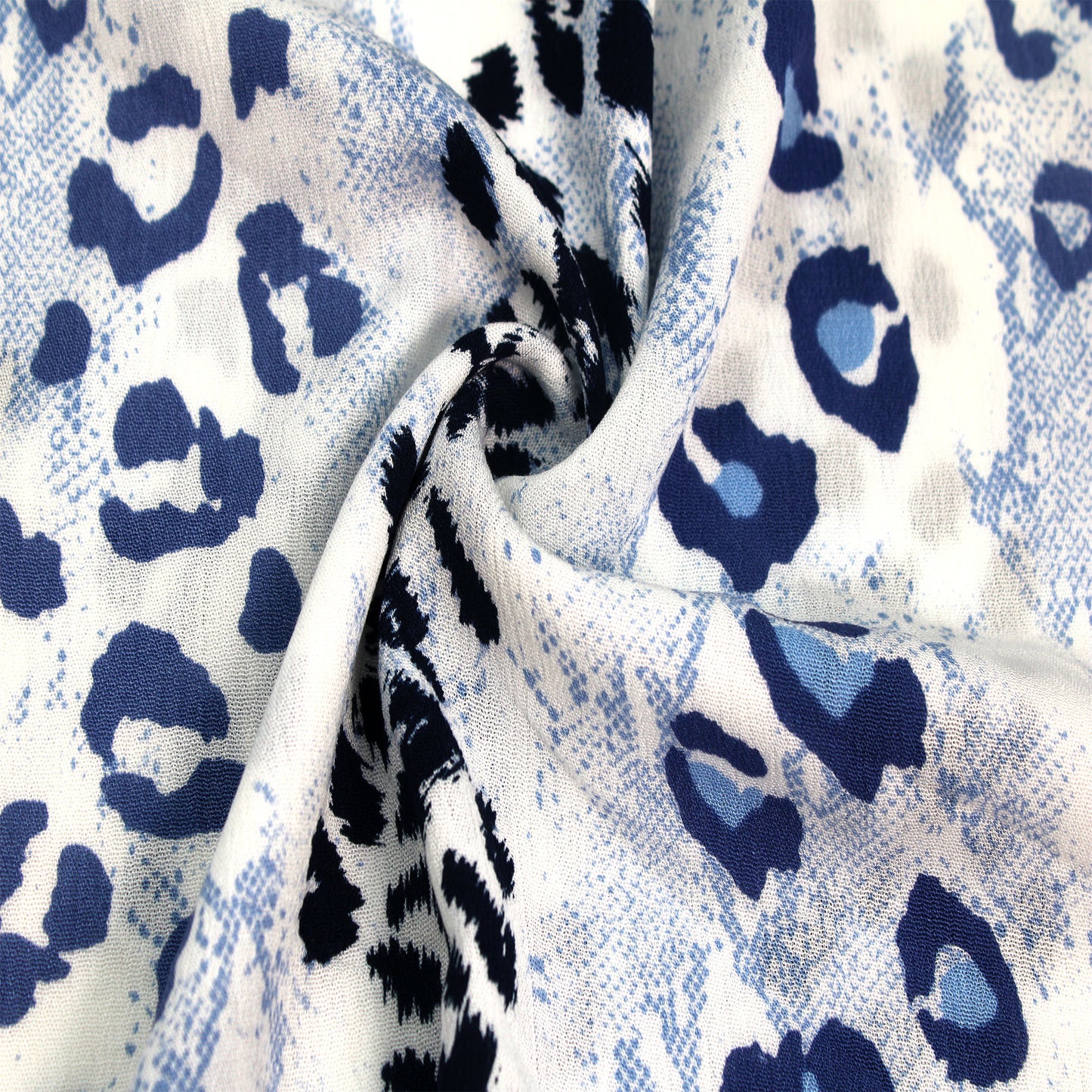 P-1856-636-OFF-WHITE-BLUE PRINTED CREPON 100% RAYON CREPON