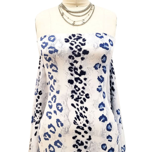 P-1856-636-OFF-WHITE-BLUE PRINTED CREPON 100% RAYON CREPON