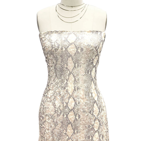 P-1858-453-GREY-NEUTRAL - PRINTED POLY POWER MESH 92%POLY 8%SPANDEX