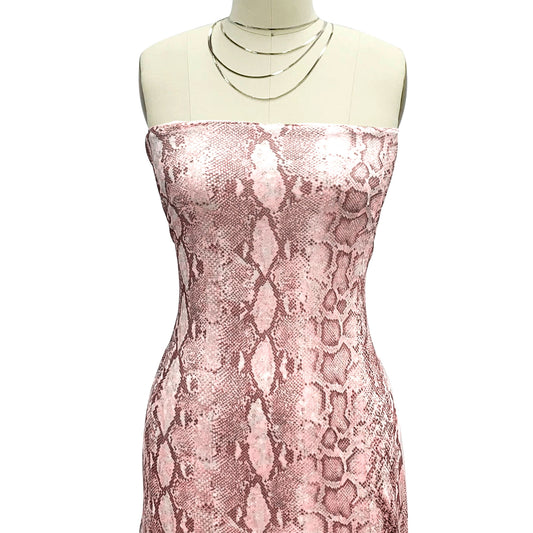 P-1858-453-MOCHA-PINK - PRINTED POLY POWER MESH 92%POLY 8%SPANDEX