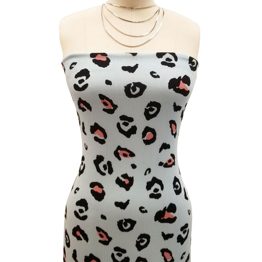 P-1859-636-EGGSHELL-BLUE-DUSTY-CORAL PRINTED CREPON 100% RAYON CREPON