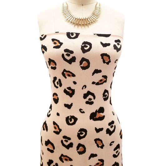 P-1859-636-TAUPE-GOLD PRINTED CREPON 100% RAYON CREPON