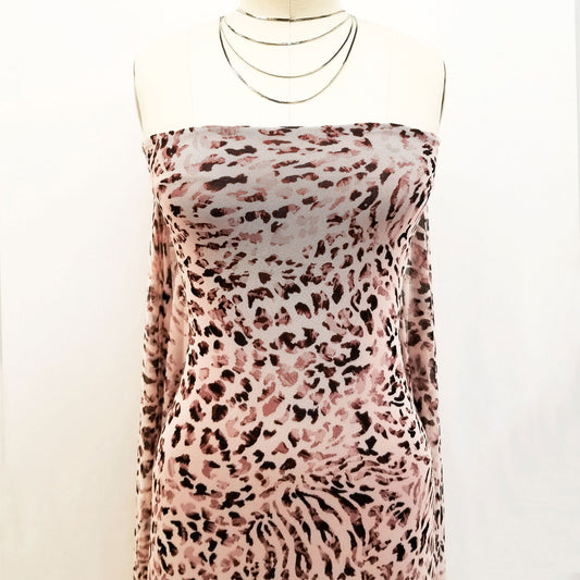 P-1860-453-BLUSH-MAUVE - PRINTED POLY POWER MESH 92%POLY 8%SPANDEX
