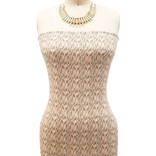 P-1864-636-SAGE-PEACH - PRINTED CREPON 100% RAYON CREPON