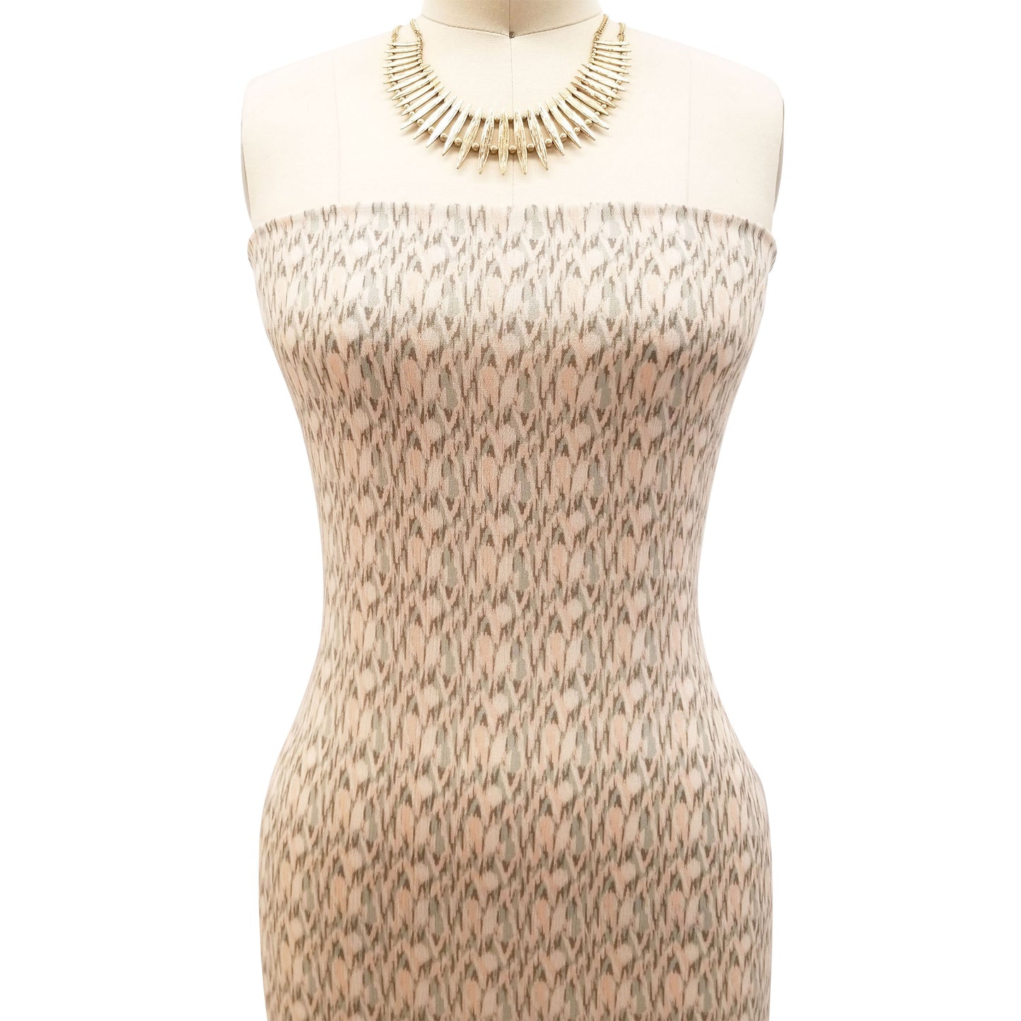 P-1864-636-SAGE-PEACH - PRINTED CREPON 100% RAYON CREPON