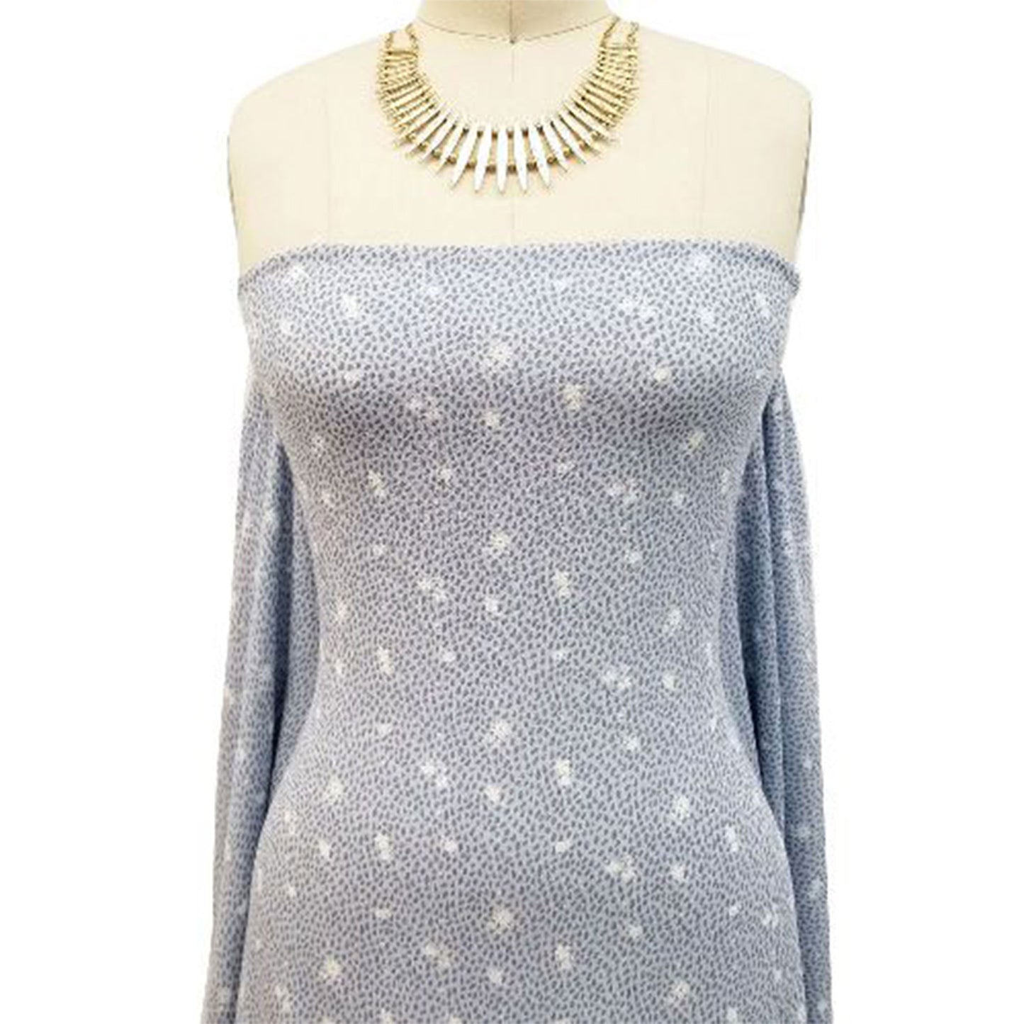 P-1872-636-BLUE-OFF-WHITE PRINTED CREPON 100% RAYON CREPON