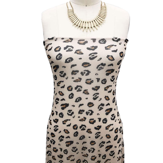 P-1880-453-CAMEL-HAZEL - PRINTED POLY POWER MESH 92%POLY 8%SPANDEX