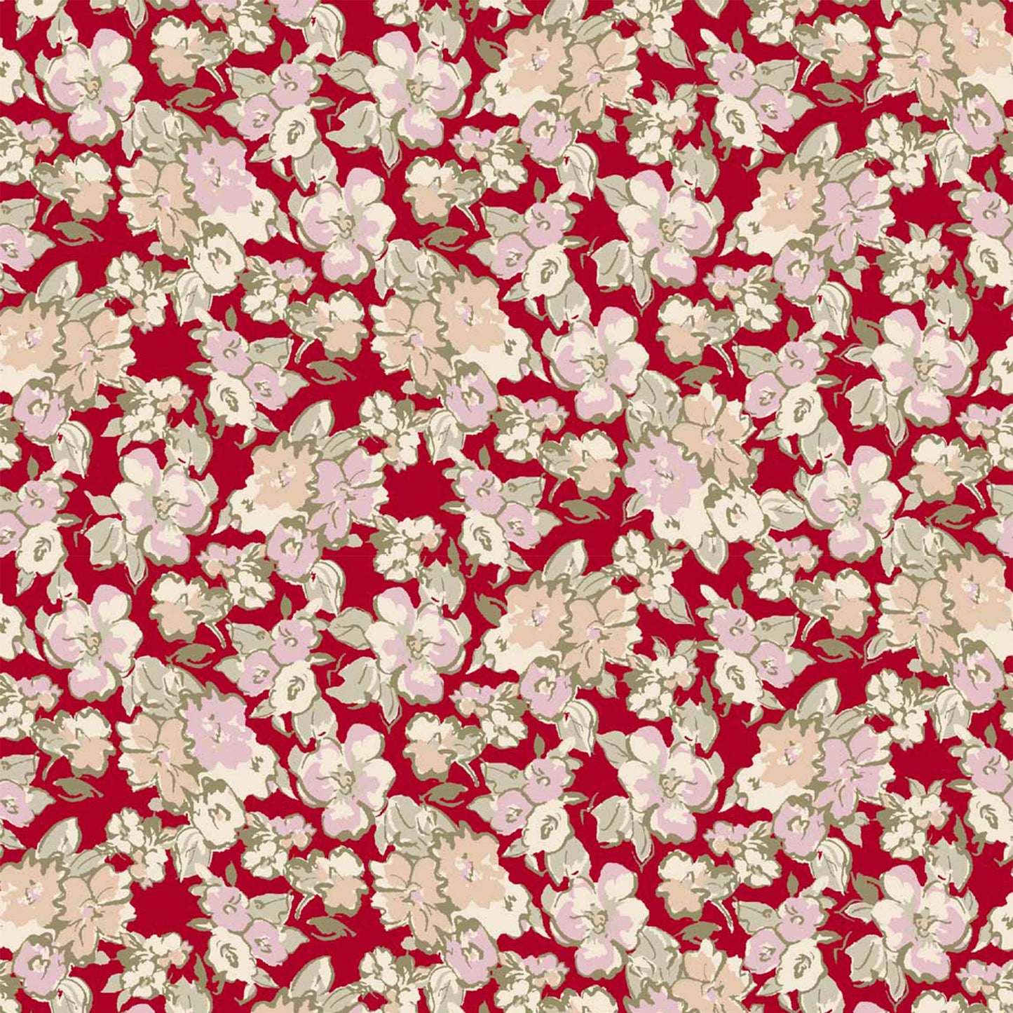 P-1892-636-RED-PALE-PEACH PRINTED CREPON 100% RAYON CREPON