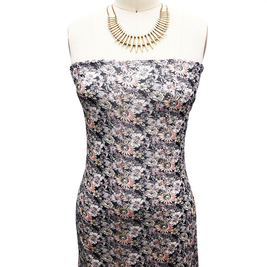 P-1893-453-INDIGO-PURPLE-PEACH - PRINTED POLY POWER MESH 92%POLY 8%SPANDEX