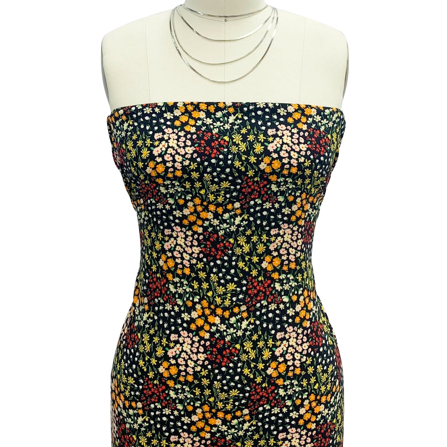 P-1912-698-BLACK-RED - PRINTED RAYON CHALLIS 100% RAYON CHALLIS