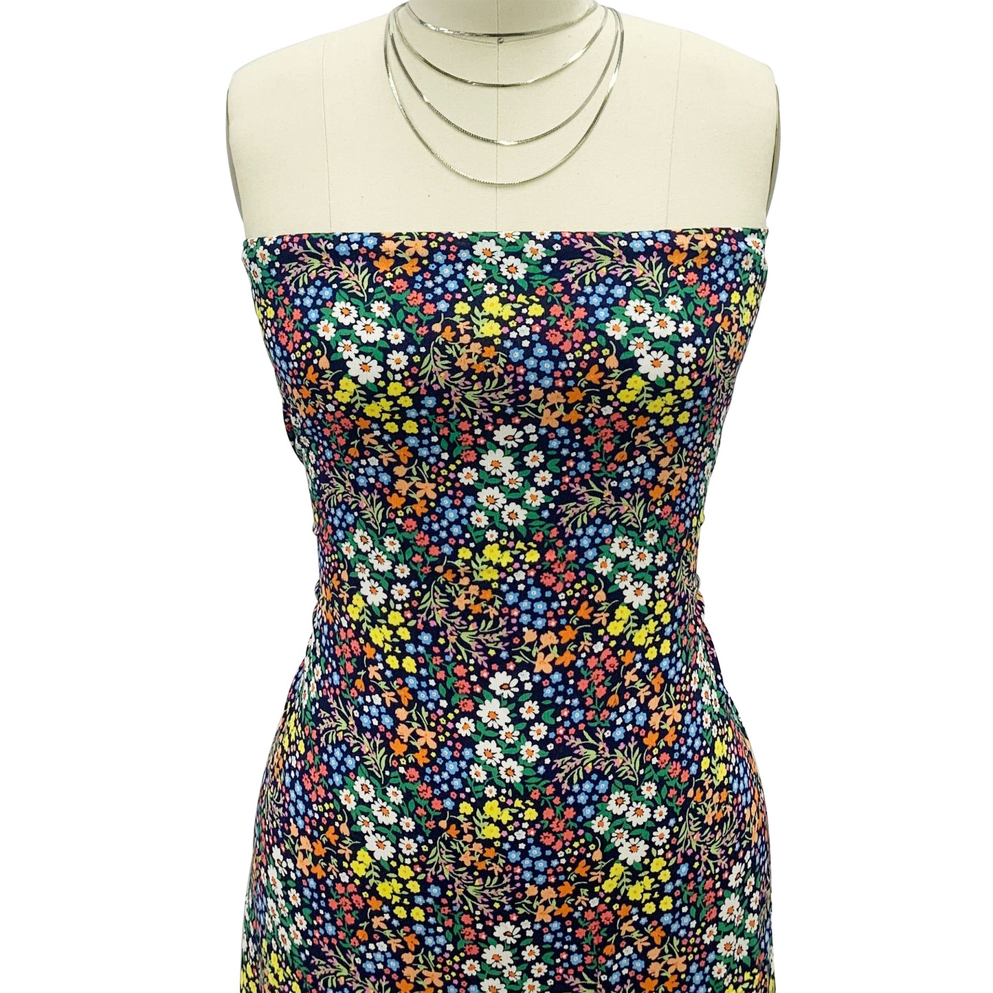 P-1913-636-NAVY-BLUE - PRINTED CREPON 100% RAYON CREPON