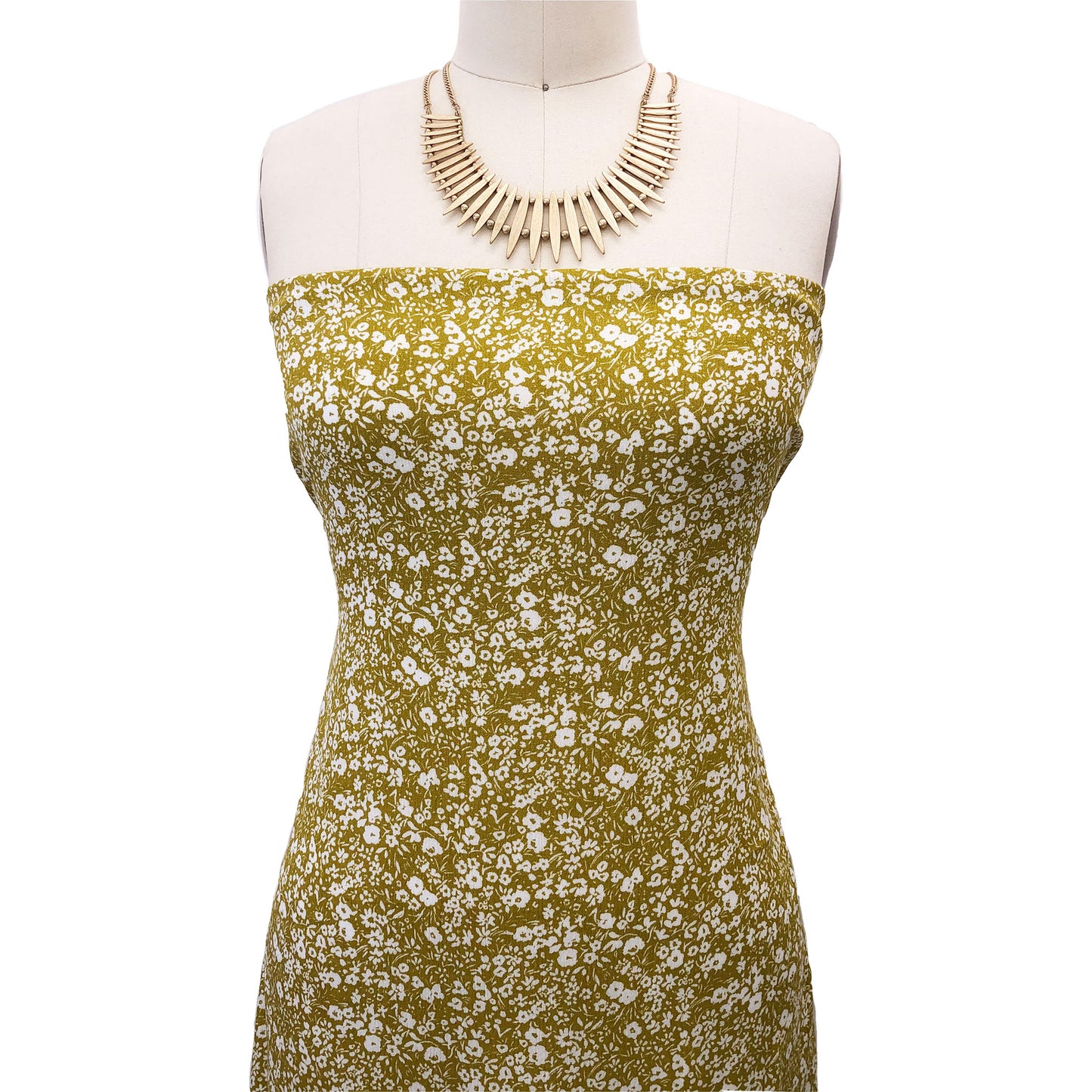 P-1914-636-ANTIQUE-MOSS-OFF-WHITE PRINTED CREPON 100% RAYON CREPON