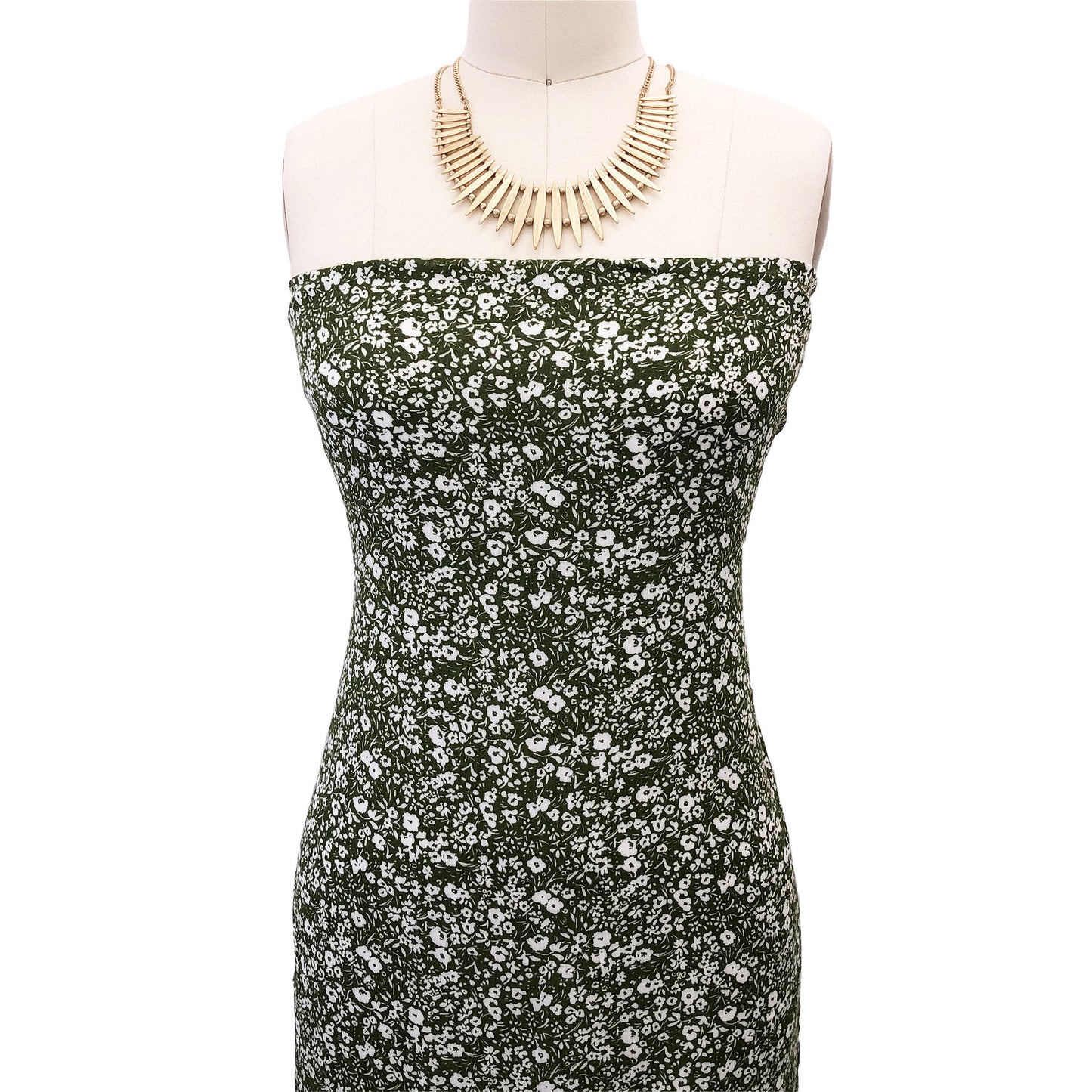 P-1914-636-ARTICHOKE-OFF-WHITE PRINTED CREPON 100% RAYON CREPON