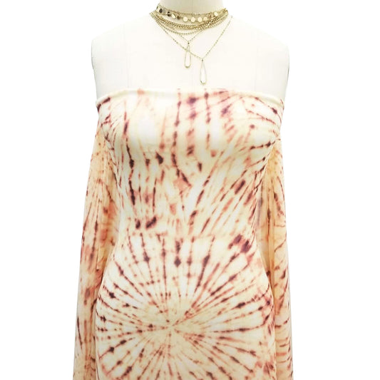 P-1925-501-BANANA-ORANGE - PRINTED 100% POLYESTER HI MULTI CHIFFON WASH