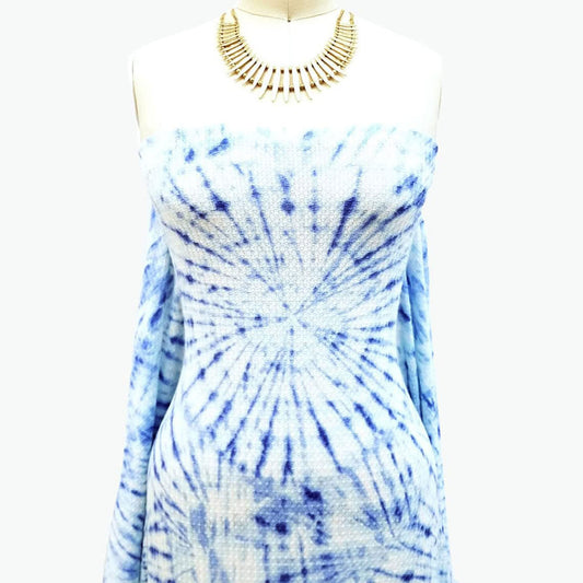 P-1925-501-MINT-BLUE - PRINTED 100% POLYESTER HI MULTI CHIFFON WASH