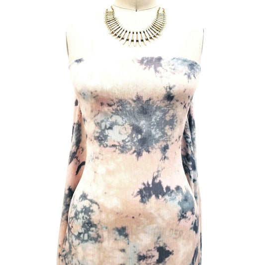 P-1928-636-STORM-GRAY-SAND PRINTED CREPON 100% RAYON CREPON