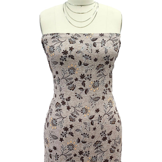 P-1946-636-LATTE-MANGO PRINTED CREPON 100% RAYON CREPON