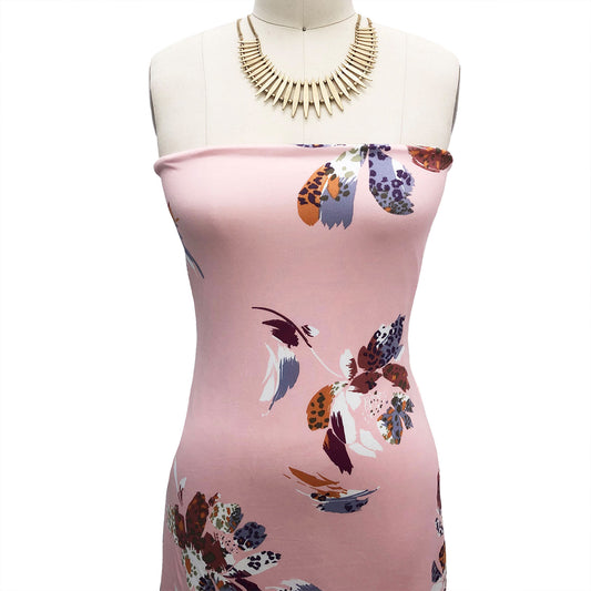 P-1988-668-ROSE-DUSTY-LAVENDER - PRINTED DTY 92% POLY 8% SPANDEX DTY DOUBLE SIDED BRUSH