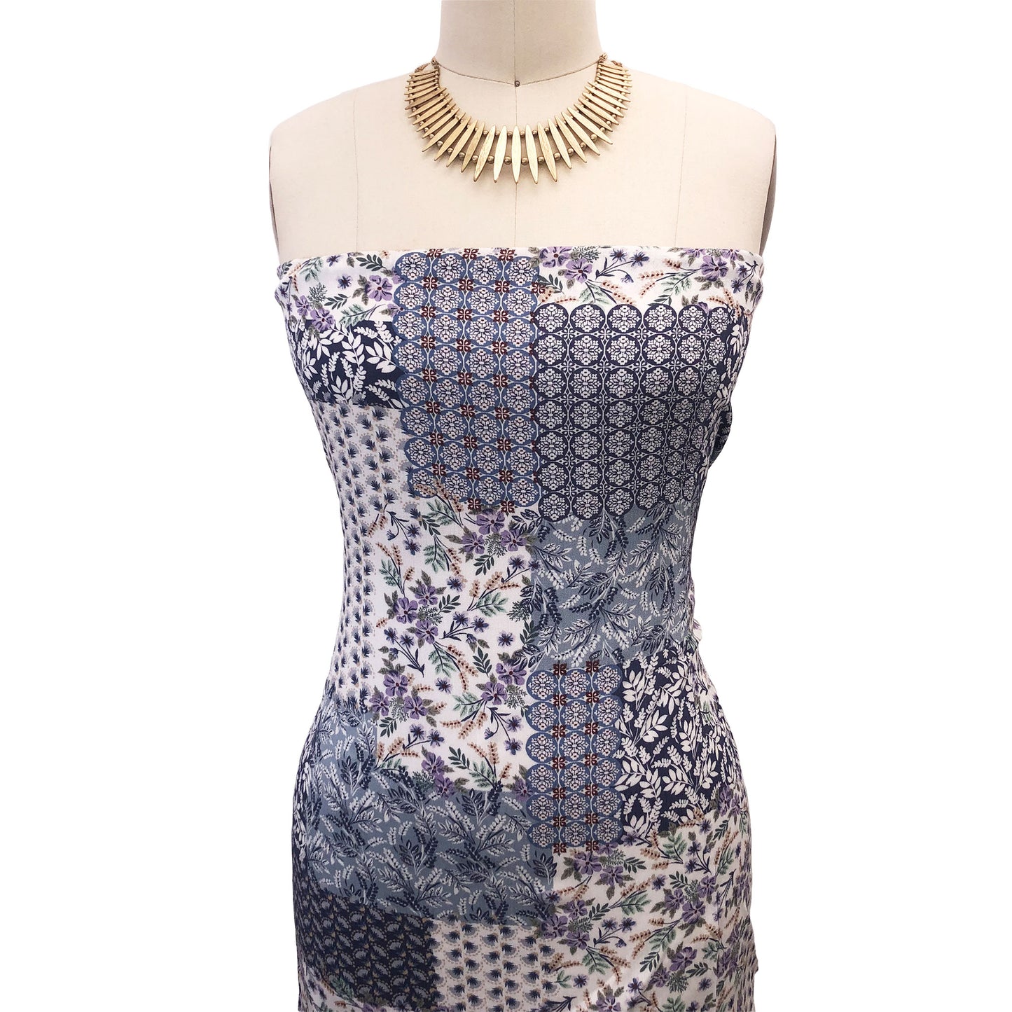 P-2160-636-BLUE-LAVENDER - PRINTED CREPON 100% RAYON CREPON