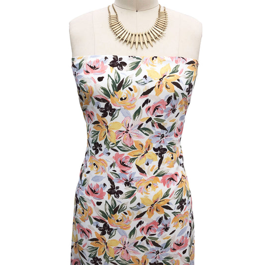 P-2403-754-OFF-WHITE-MANGO - PRINTED POLY MOROCCAN 100% POLY