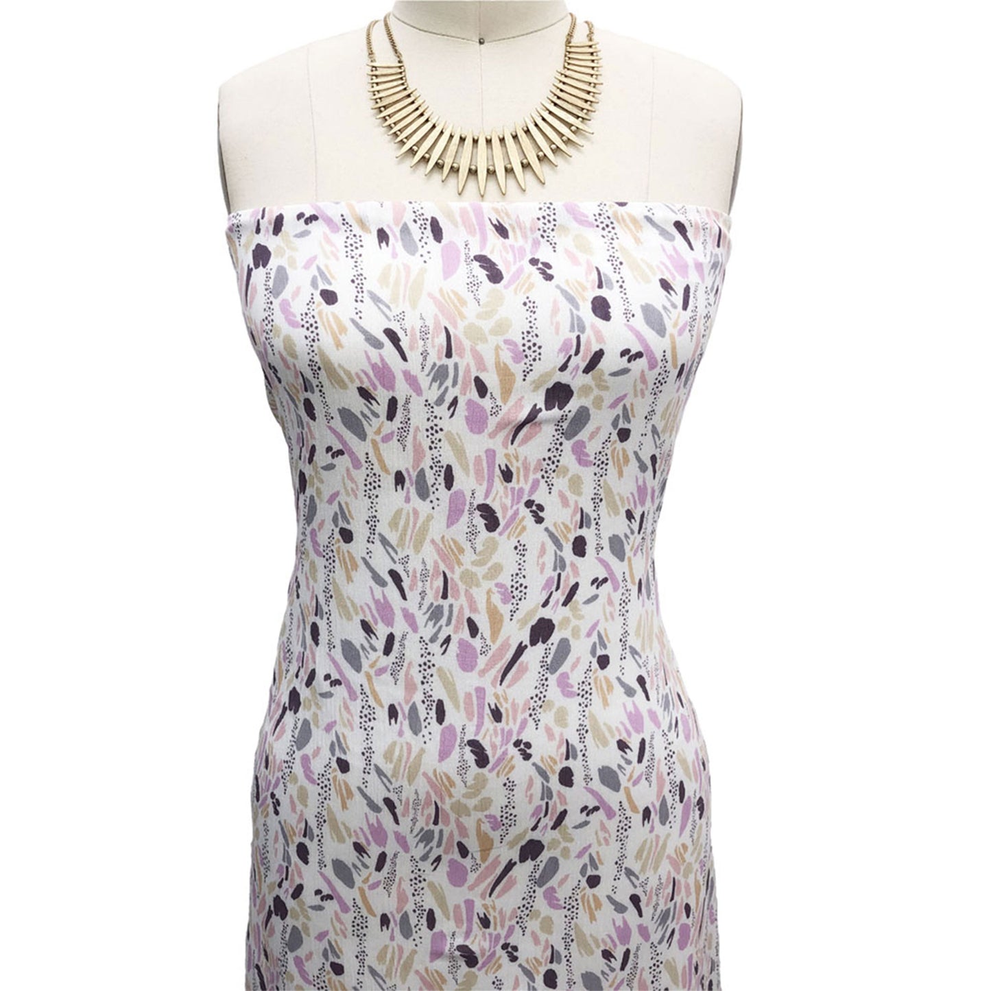 P-2411-636-OFF-WHITE-LILAC PRINTED CREPON 100% RAYON CREPON