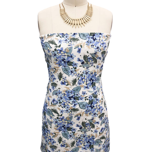 P-2415-754-OFF-WHITE-PERI - PRINTED POLY MOROCCAN 100% POLY