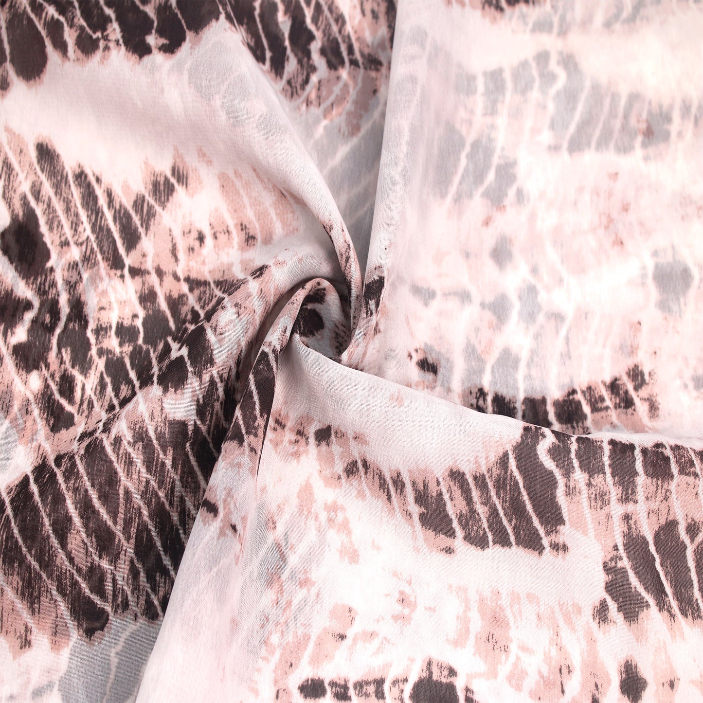 P-2445-500-BIRCH-CHESTNUT - PRINTED 100% POLYESTER HI MULTI CHIFFON