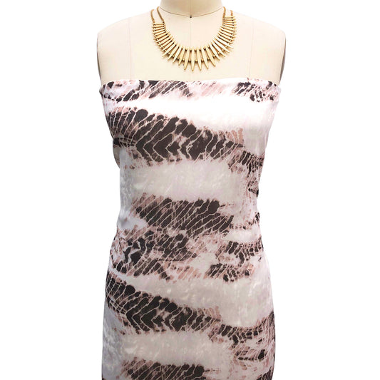 P-2445-500-BIRCH-CHESTNUT - PRINTED 100% POLYESTER HI MULTI CHIFFON