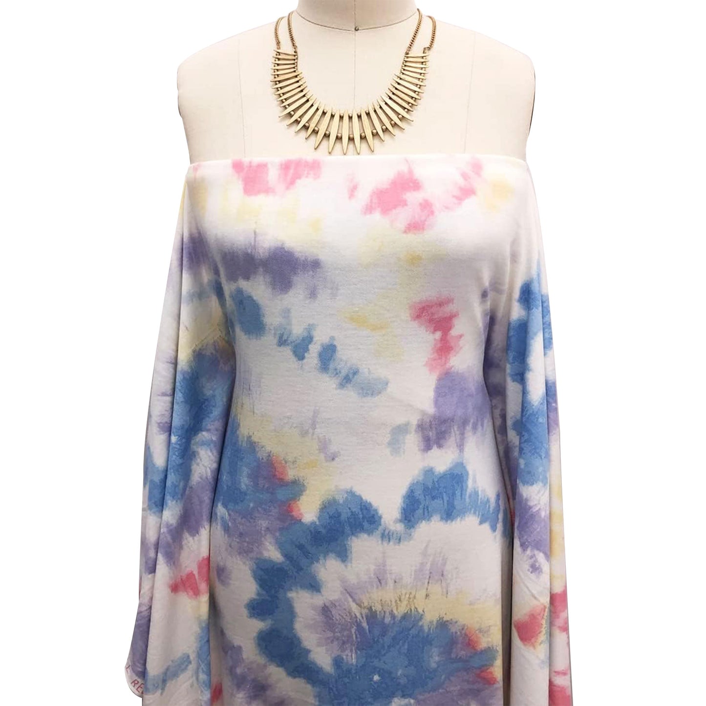 P-2446-506-OFF-WHITE-BLUE-LILAC - PRINTED FRENCH TERRY 63%POLY 33%RAYON 4% SPANDEX