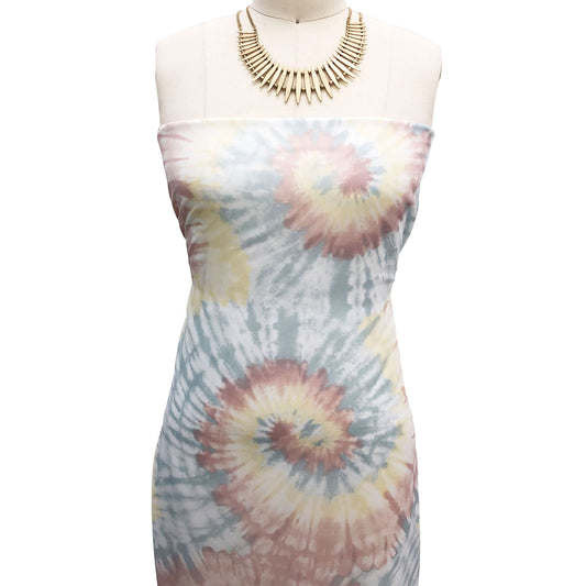 P-2448-500-ROSE-GOLD-SAGE - PRINTED 100% POLYESTER HI MULTI CHIFFON